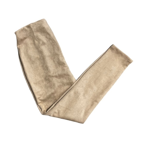 BLANKNYC Tan Faux Suede Tapered Skinny Pants 30 - Picture 6 of 7